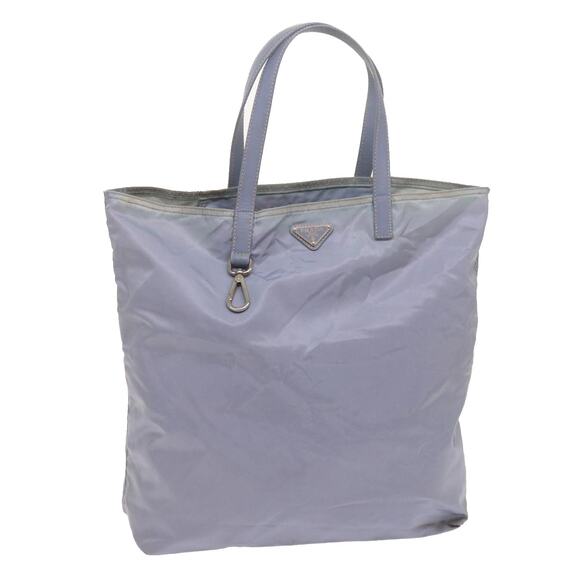 PRADA Tote Bag Nylon Light Blue - Picture 1 of 12